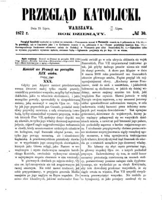 Przegląd Katolicki Donnerstag 25. Juli 1872