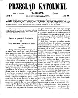 Przegląd Katolicki Donnerstag 15. August 1872