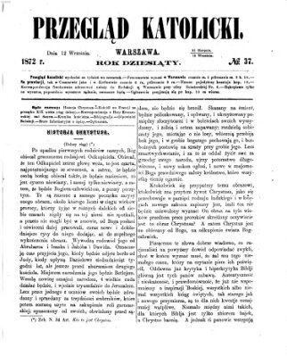 Przegląd Katolicki Donnerstag 12. September 1872