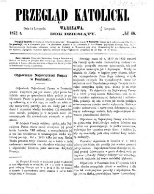 Przegląd Katolicki Donnerstag 14. November 1872