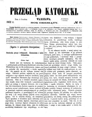 Przegląd Katolicki Donnerstag 5. Dezember 1872