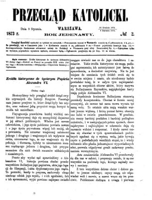 Przegląd Katolicki Donnerstag 9. Januar 1873