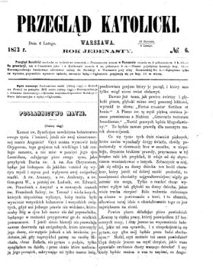 Przegląd Katolicki Donnerstag 6. Februar 1873