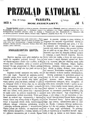 Przegląd Katolicki Donnerstag 13. Februar 1873