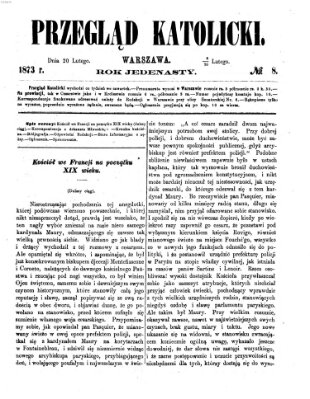 Przegląd Katolicki Donnerstag 20. Februar 1873