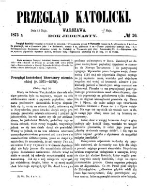 Przegląd Katolicki Donnerstag 15. Mai 1873