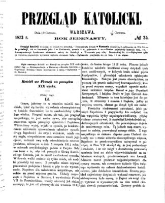 Przegląd Katolicki Donnerstag 19. Juni 1873