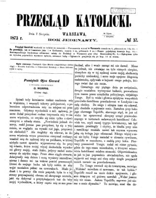 Przegląd Katolicki Donnerstag 7. August 1873