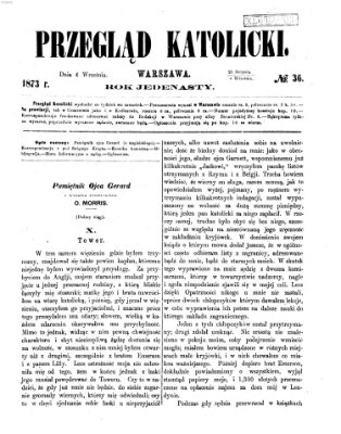 Przegląd Katolicki Donnerstag 4. September 1873