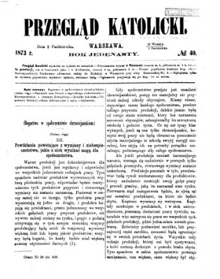 Przegląd Katolicki Donnerstag 2. Oktober 1873