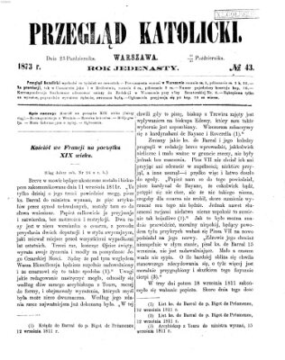 Przegląd Katolicki Donnerstag 23. Oktober 1873