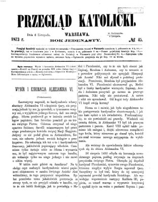 Przegląd Katolicki Donnerstag 6. November 1873