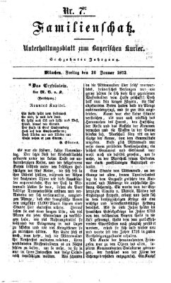 Familienschatz (Bayerischer Kurier) Freitag 26. Januar 1872