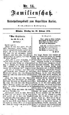 Familienschatz (Bayerischer Kurier) Dienstag 20. Februar 1872