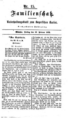 Familienschatz (Bayerischer Kurier) Freitag 23. Februar 1872