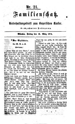 Familienschatz (Bayerischer Kurier) Freitag 15. März 1872