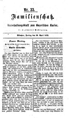 Familienschatz (Bayerischer Kurier) Freitag 26. April 1872