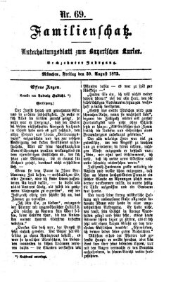 Familienschatz (Bayerischer Kurier) Freitag 30. August 1872