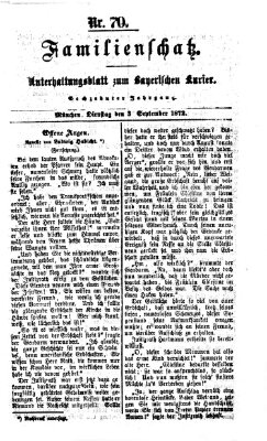 Familienschatz (Bayerischer Kurier) Dienstag 3. September 1872