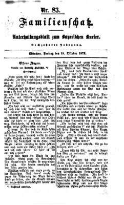 Familienschatz (Bayerischer Kurier) Freitag 18. Oktober 1872