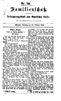 Familienschatz (Bayerischer Kurier) Dienstag 22. Oktober 1872