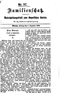 Familienschatz (Bayerischer Kurier) Freitag 6. Dezember 1872