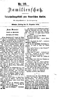 Familienschatz (Bayerischer Kurier) Freitag 13. Dezember 1872