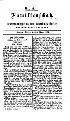 Familienschatz (Bayerischer Kurier) Dienstag 28. Januar 1873