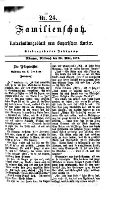 Familienschatz (Bayerischer Kurier) Mittwoch 26. März 1873