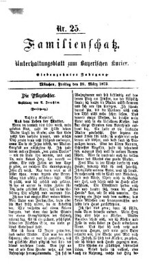 Familienschatz (Bayerischer Kurier) Freitag 28. März 1873