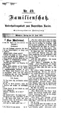 Familienschatz (Bayerischer Kurier) Freitag 20. Juni 1873