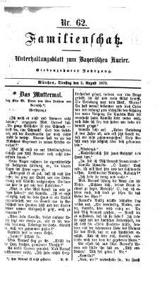 Familienschatz (Bayerischer Kurier) Dienstag 5. August 1873