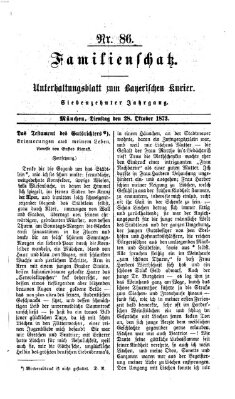 Familienschatz (Bayerischer Kurier) Dienstag 28. Oktober 1873