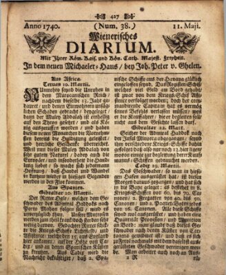 Wienerisches Diarium Mittwoch 11. Mai 1740