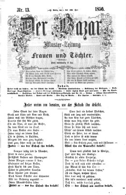 Der Bazar Dienstag 1. Juli 1856