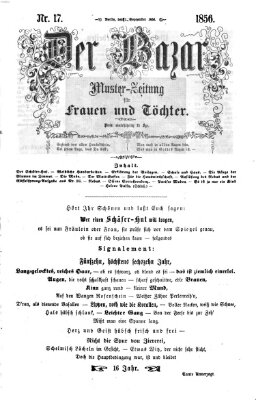 Der Bazar Montag 1. September 1856