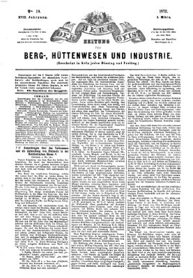 Der Berggeist Freitag 1. März 1872