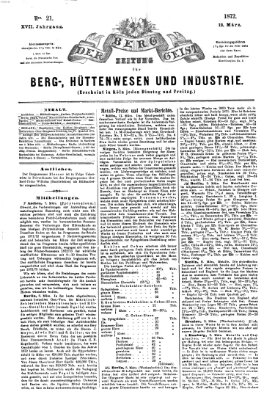 Der Berggeist Dienstag 12. März 1872