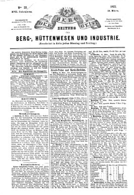 Der Berggeist Dienstag 19. März 1872