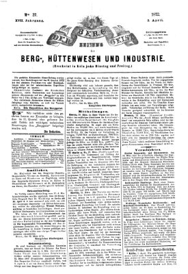 Der Berggeist Dienstag 2. April 1872