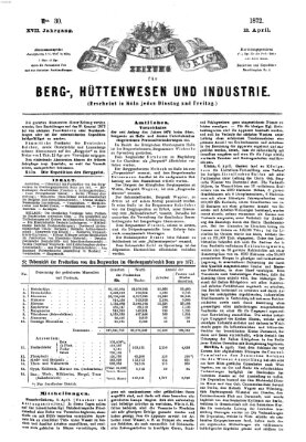 Der Berggeist Freitag 12. April 1872