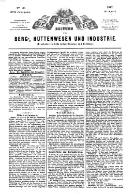 Der Berggeist Dienstag 23. April 1872