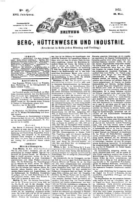 Der Berggeist Dienstag 28. Mai 1872