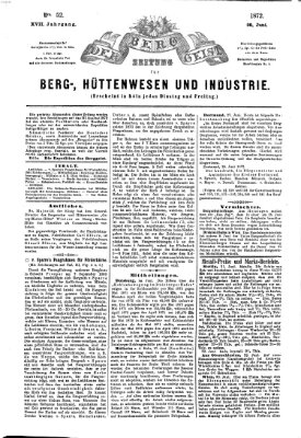 Der Berggeist Freitag 28. Juni 1872