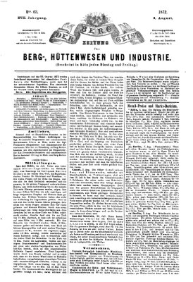 Der Berggeist Dienstag 6. August 1872