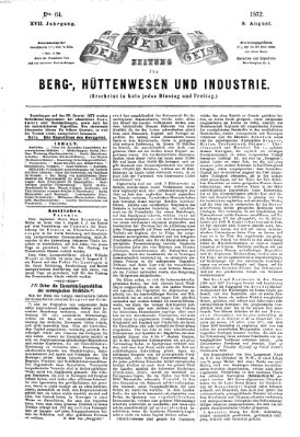 Der Berggeist Freitag 9. August 1872