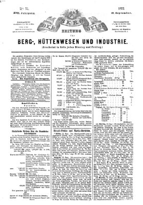 Der Berggeist Dienstag 17. September 1872