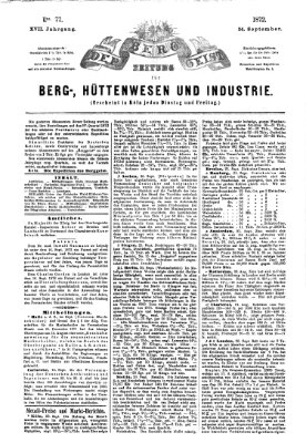 Der Berggeist Dienstag 24. September 1872