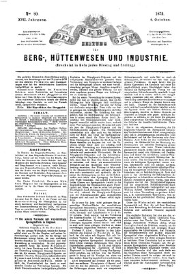 Der Berggeist Freitag 4. Oktober 1872