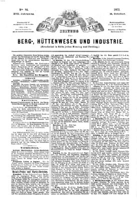 Der Berggeist Freitag 18. Oktober 1872